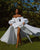 2022 Satin Wedding Dresses Puffy Sleeves Garden Wedding Gown Said Mhamad Photography Style