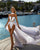 2022 Summer Wedding Dress Off The Shoulder A-line Chiffon Beaded Beach Wedding Gown Said Mhamad