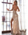 Sparkly Prom Dresses Gold Sequins Sheath Silhouette AW211209