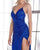 Sparkly Prom Dresses Royal Blue Sequins Sheath Silhouette AW211209