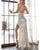 Sparkly Prom Dresses Gold Sequins Sheath Silhouette AW211209