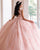 Pink Quinceanera Dress Floral Embroidery 3D Lace Appliques Tulle Ball Gowns Sweet 16 vestidos de quinceañera AW2207211