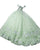 Champagne Quinceanera Dress Floral Embroidery 3D Lace Tulle Skirts Ball Gown Sweet 16 vestidos de quinceañera AW2207221