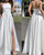 Simple Satin Wedding Dress with Spaghetti Straps Summer Beach Bridal Gowns AW2207272