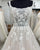 Delicate Sheer Lace Wedding Dress Beaded Pearls Square Neckline Sexy Lace Bridal Wedding Gowns 2023