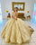 New Gold Quinceanera Dress Sequined Strapless Sweet 16 Dress Ball Gown vestidos de quinceañera