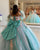 Beautiful Ice Blue Quinceanera Dress with 3D Flowers Floral Sweet 16 Dress Puffy Tulle Ball Gown vestidos de quinceañera