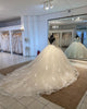 Gorgeous Wedding Dress Full Sleeves Appliques Lace Tulle Ball Gown Wedding Gowns 2023 Long Train