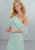 2018 Simple Mint Chiffon Bridesmaid Dresses Halter Neckline  Floor Length