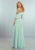 2018 Simple Mint Chiffon Bridesmaid Dresses Halter Neckline  Floor Length