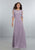 Simple Lilac Bridesmaid Dresses Bateau Sleeveless Chiffon Party Gowns 2018