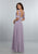 Simple Lilac Bridesmaid Dresses Bateau Sleeveless Chiffon Party Gowns 2018