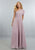 One Shoulder Bridesmaid Dresses Chiffon Ruffles Long Wedding Party Gowns