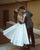 Sexy Spaghetti Straps Satin Wedding Dresses Ball Gown with Lace Appliques Ankle Length
