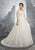 A-line Lace Wedding Dresses with 3/4 Sleeve Elegant Lace Bridal Gowns