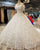 2018 Off The Shoulder Ball Gown Wedding Dresses with Tassel Sparkly Wedding Gowns for Brides