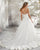 2018 Elegant Satin Wedding Dresses V-Neck Beaded Organza Ball Gown Simple Bridal Wedding Gowns