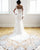 Popular Tulle Lace Train Wedding Dresses Long Sleeve Lace Wedding Gown Mermaid Bridal Dress 2022