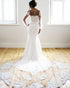 Popular Tulle Lace Train Wedding Dresses Long Sleeve Lace Wedding Gown Mermaid Bridal Dress 2022