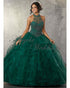 Sexy See Through Halter Beaded Tulle Ball Gown Quinceanera Dresses 2018
