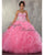Hot Pink Quinceaner Dresses Sweetheart Beaded Ball Gowns Sweet 16