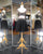 Gorgeous Two Piece Short Homecoming Dresses Gold Beadings Black Chiffon A line Party Gowns