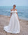 Popular Satin Wedding Dresses Off The Shoulder Backless A-line Bridal Wedding Gowns