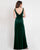 English Rose Long Bridesmaid Dresses Split V-Neck Stunning Velvet Party Dress for Bridesmaids