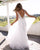 2018 Summer Beach Wedding Dresses V Neckline Tulle A line Wedding Gowns New Fashion