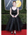 2018 Golden Globes Sadie Sink Black Ball Gowns Organza Ruffles Celebrity Dresses Ankle Length