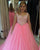 Pink Tulle Puffy Quinceanera Dresses 2018 with Pearls Beaded Sweetheart Ball Gowns Sweet 16 Dress