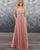 bridesmaid-dresses bridesmaid-dress-chiffon  party-gowns honor-of-the-maid-dresses-v-neck bridesmaid-dresses-sleeves bridesmaid-dresses-long dusty-pink-bridesmaid-dress