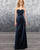 Satin sheath bridesmaid dress features strapless sweetheart pleated top and side pleated skirt