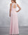 2019 Pink Bridesmaid Dresses Halter Neck Chiffon A-line Party Gowns Floor Length