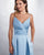 Sexy Spaghetti Straps Bridesmaid Dresses Long V-Neck Satin Party Gowns Fashion