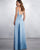 Sexy Spaghetti Straps Bridesmaid Dresses Long V-Neck Satin Party Gowns Fashion