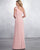 Elegant One Shoulder Pink Chiffon Bridesmaid Dresses Ruffles Long Party Gowns New