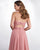 Sexy Soft Dirty Pink Tulle Lace Bridesmaid Dress V-Neck A-line Party Gowns Floor Length