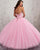 Sparkly Pink Quinceanera Dresses Sequins Beaded Sweetheart Ball Gown vestidos de quinceañera