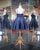 Fashion 2018 Navy Blue Prom Dresses Spaghetti Straps Satin Ball Gown Homecoming Party Gowns