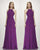Popular Grape Bridesmaid Dresses Open Back Long Chiffon A-line Wedding Guest Party Gowns Floor Length