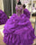 Gorgeous Burgundy Quinceanera Dresses Beaded Rhinestones Shiny Puffy Ruffles Ball Gown Sweet 16 Dress vestidos de quinceañera
