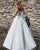 Simple 2018 Satin Wedding Dresses with Big Bow Sexy Strapless Bridal Wedding Gowns