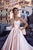 Fashion 2018 Pearls Pink Satin Wedding Dresses with Big Bow Modest Sweetheart Bridal Ball Gown Wedding Dress