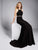 Sexy Black Mermaid Prom Dresses with Halter Neckline Silver Beadings