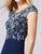 Delicate Navy Blue Mermaid Evening Gowns Beaded Scoop Long Formal Dresses 2018