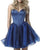 Sexy Short 2018 Homecoming Dresses Navy Blue Satin Organza Ruffles Cocktail Party Gowns Fashion