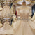 High Neck Beaded Ball Gowns Lace Wedding Dresses with Cap Sleeve