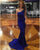 Delicate Royal Blue Mermaid Prom Dresses Strapless 2018 Fashion Spandex Sexy Evening Gowns Long