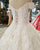 2018 Ball Gown Wedding Dresses with Cap Sleeves Sparkly Wedding Gowns Floor Length